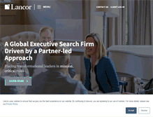 Tablet Screenshot of lancor.com